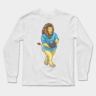 Lion Bowling Bowling ball Long Sleeve T-Shirt